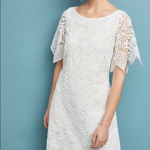 Anthropologie White lace Dress